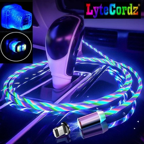 LED Light Up Charging Charger Cable USB Data Cord iPhone Android Type C Phone - Picture 72 of 72