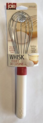 Fouet de Cuisine MSC International JOY Whisk Edelstahl weiß rot neu