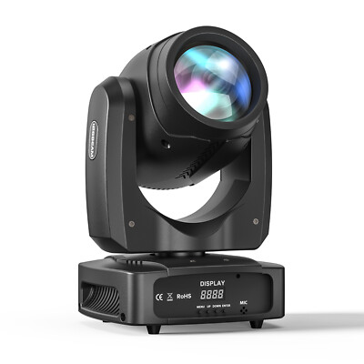 U`King 200W LED Moving Head Beam Strahl 6+12 Prisma 8 Gobo DMX Halloween Spot DE