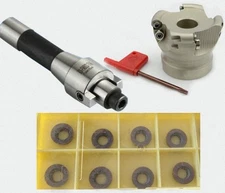 R8 FMB22 Arbor+5R50-22 Face Mill+10pcs Inserts [M2]