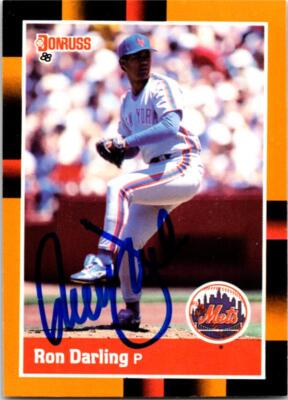 Ron Darling autographed baseball card (New York Mets) 1988 Donruss #41 ...