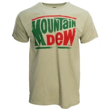 Mountain Dew Logo Green T-Shirt for Halloween Cosplay Soft Cotton Tee for Unisex