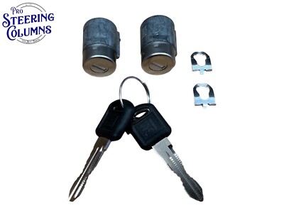 95-00 Blazer S10 JIMMY Sonoma Fl & Fr Tür Schloss Zylinder Set 2 Keys Neu OEM