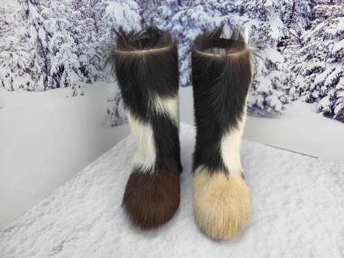 Exklusive Ziegenfell Winter Mukluks Stiefel für Damen Handmade - Bild 7 von 12