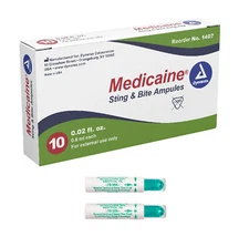 Dynarex Insect Bite and Stings Relief - 10 Ampules Box