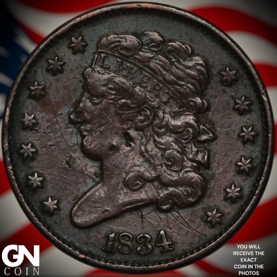 1834 Classic Head Half Cent A0888