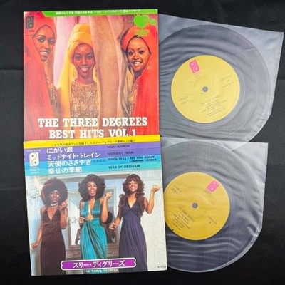 The Three Degrees Japan Single & EP Lot of 2 - 7'' Records Best Hits