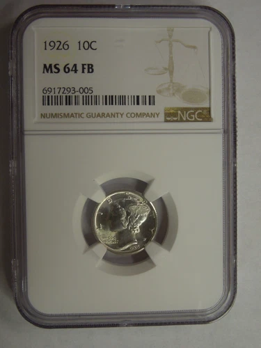 NGC MS 64 Full Bands 1926 Mercury Dime