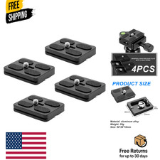 4PC Quick Release Plate for Arca Swiss with 1/4''-20 Camera Screw Tripod Mount