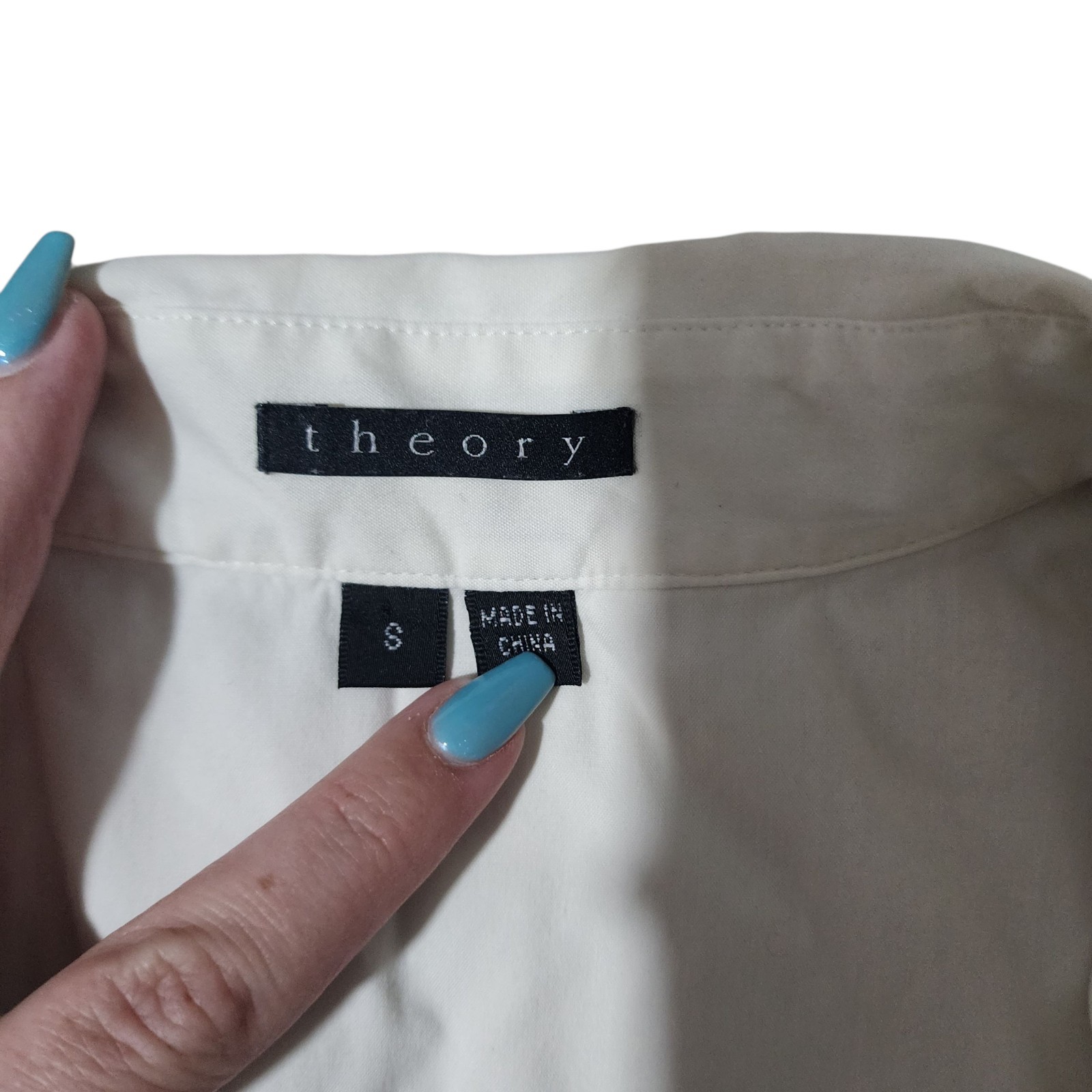 Theory Sleeveless Button Down Collared Blouse Wmn… - image 4