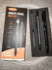 9 in 1 Multi-tool Men  s Pen Set LED Light, Stylus, Screwdriver, Rulers, Level
