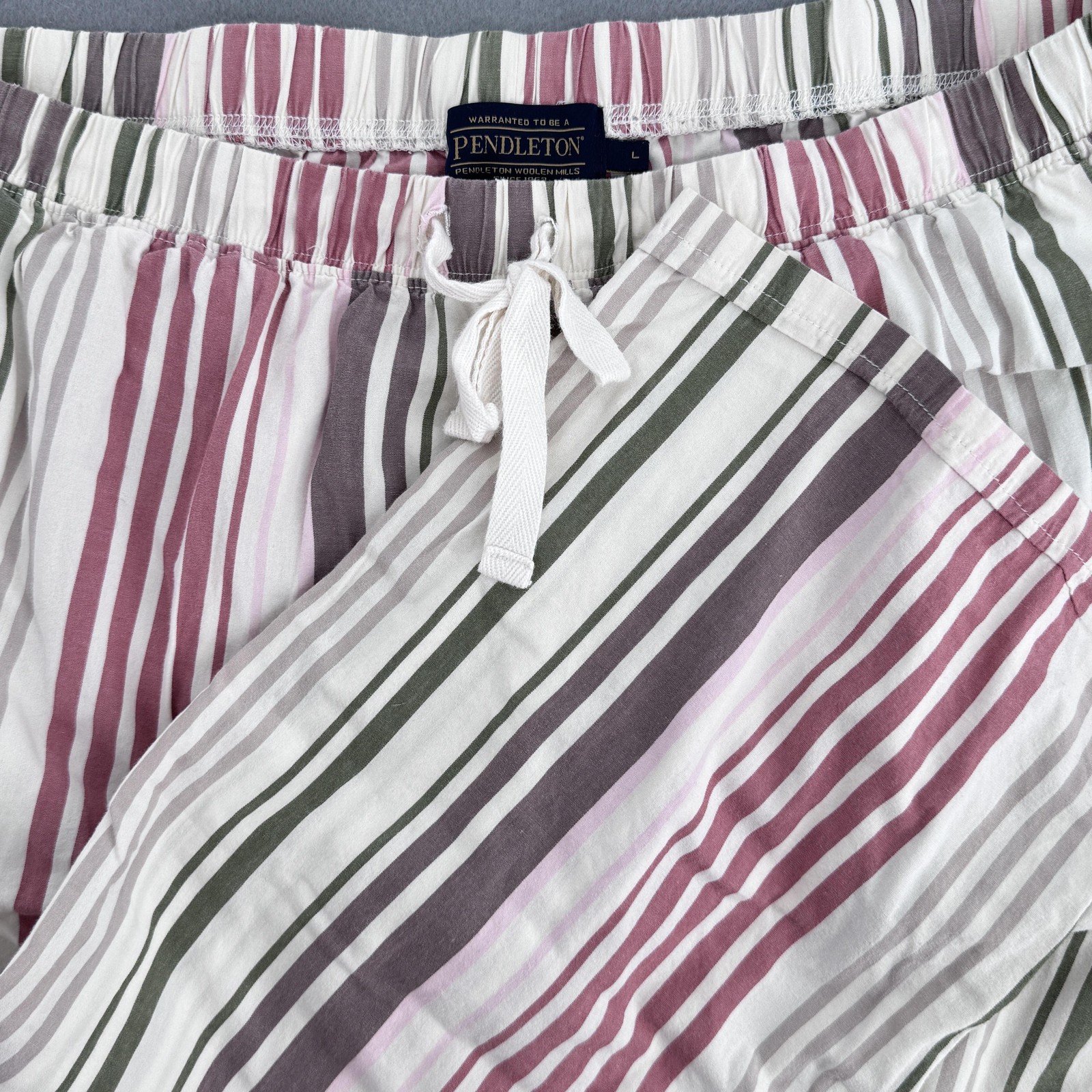 Pendleton Pants Mens Large Multicolor Stripe Cott… - image 1