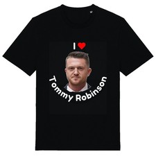 I Heart Tommy Robinson Unisex T-Shirt -  British Politics MBGA Justice UK Englan