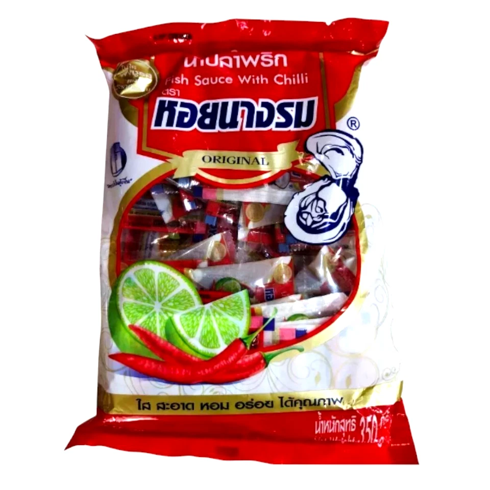 Salsa de pescado mezclada chile sabor salado picante comida tailandesa original 1 bolsas - 50 sobres Foto 2 de 4