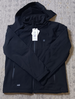 #ad Dewbu Jacket Men#x27;s M Black Electric Heat Lined Hooded No Battery bn $45.89