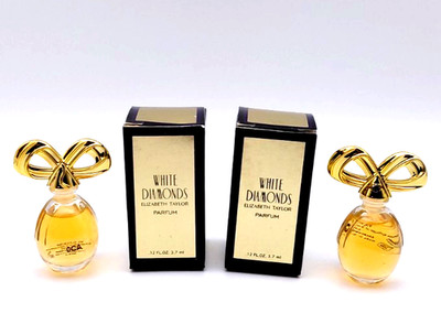 White Diamonds By Elizabeth Taylor Mini PARFUM .12fl.oz./3.7ml   [ PACK OF 2]