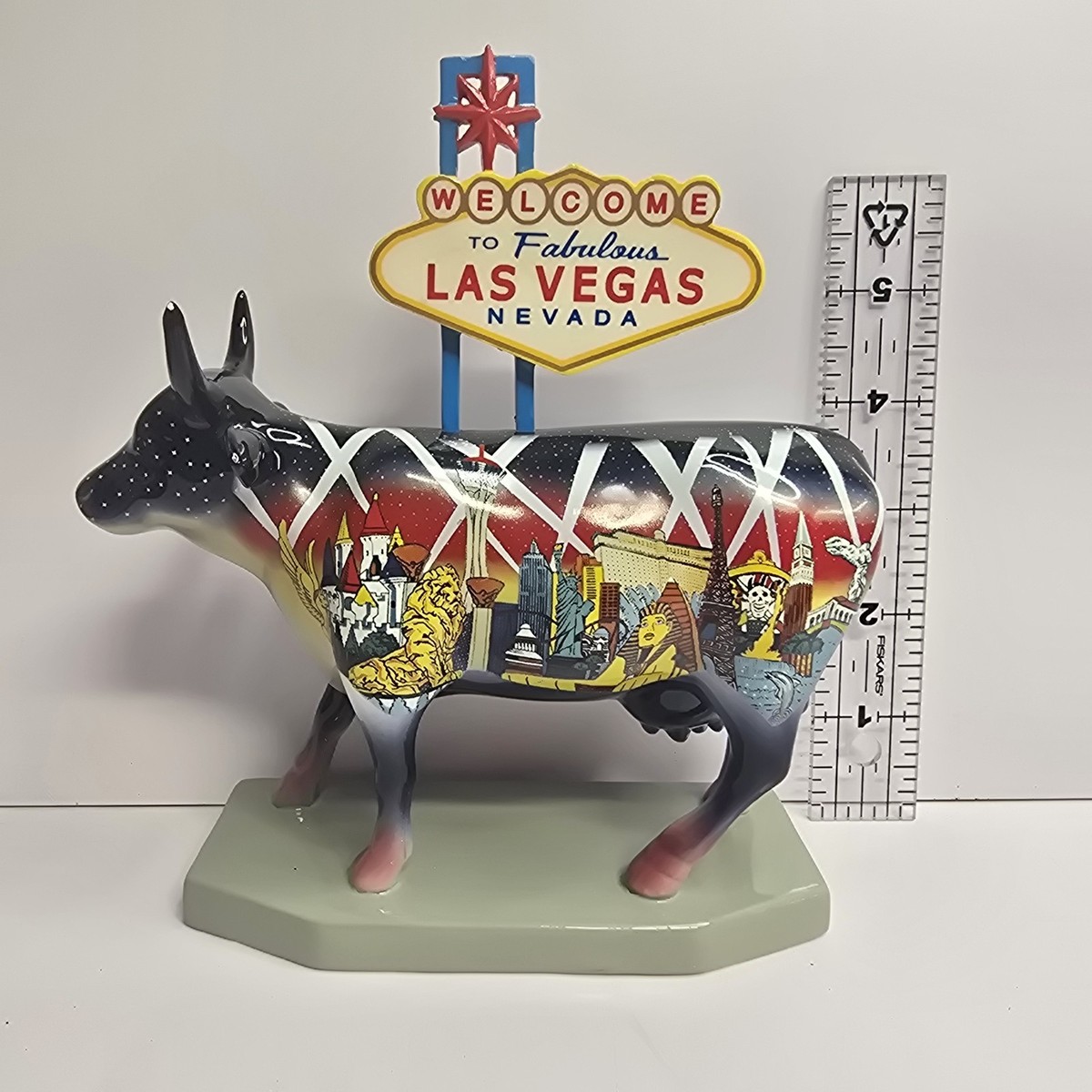 *限定* Welcome To Fabulous Las Vegas Cow Welcome to Fabulous Las Vegas Westland Giftware Cow Statue