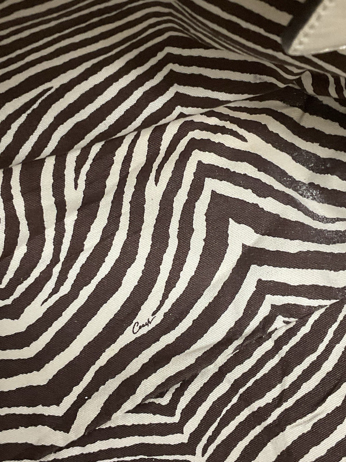 COACH Hampton Python Leather Trims Straw Turn Loc… - image 12