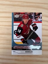 2017-18 Upper Deck #499 Nick Merkley YG RC - Arizona Coyotes