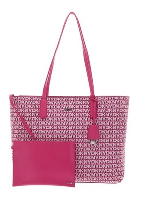 DKNY Saige Tote Bag Schultertasche Shopper Tasche Hot Pink pink rosa Neu