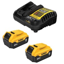 DeWalt DCB205-2C 20V MAX XR Premium Lithium-Ion 5Ah Starter Kit
