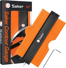 Saker Contour Gauge (10 Inch) Profile Tool with Adjustable Lock,Christmas Gifts