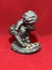 Vintage Pewter Figure Playing Marbles - 2” — photo 1