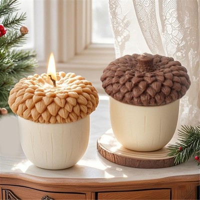 Christmas Themed Pinecone Silicone Mould for Plasters Casting Craft
