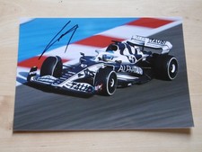 Pierre Gasly "Alpha Tauri 2022" autograph signed 20x30 cm picture