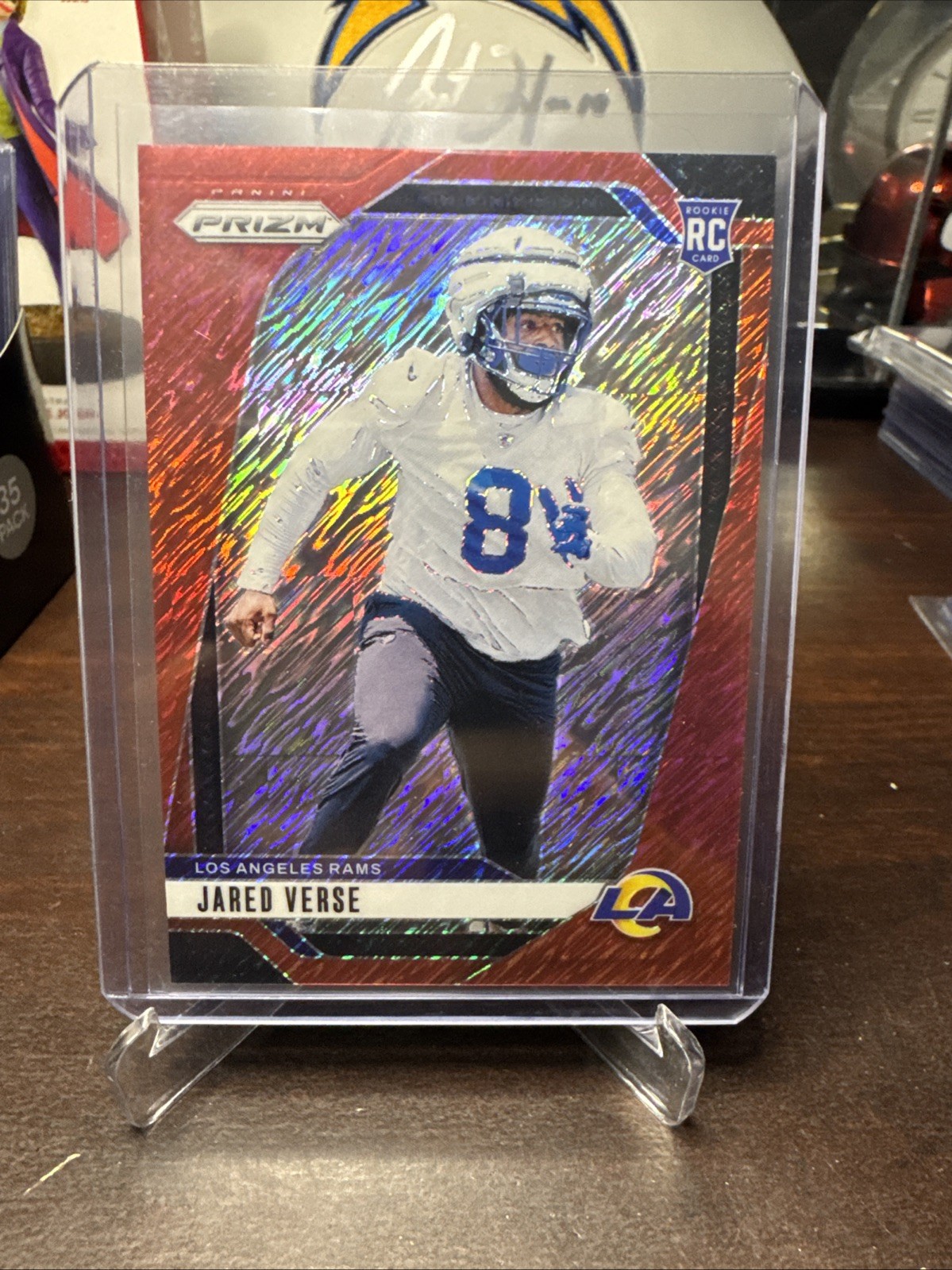 Jared Verse 2024 Panini Prizm #341 Red Shimmer FOTL Rookie RC /35 DROY
