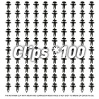 100x LONGER BLACK Trim Panel Fixing Clips for Ford Transit Custom Lining Carpet