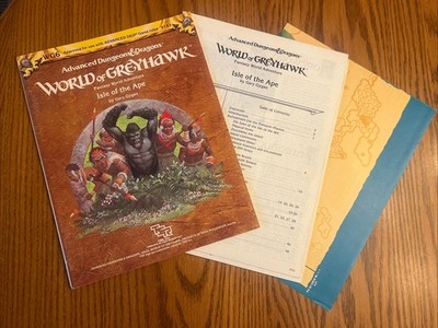 AD&D Isle of the Ape Complete W/ Map | WG6 9153 World of Greyhawk | TSR 1985