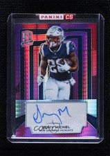2019 Panini Spectra Signatures Neon Pink Prizm 8/15 Sony Michel #S-SM Auto 7r6