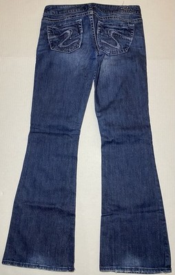 Silver Jeans Women 28 X 33 Blue Suki Bootcut Denim Pants READ