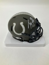 TY HILTON AUTOGRAPHED INDIANAPOLIS COLTS SALUTE TO SERVICE MINI HELMET JSA W COA