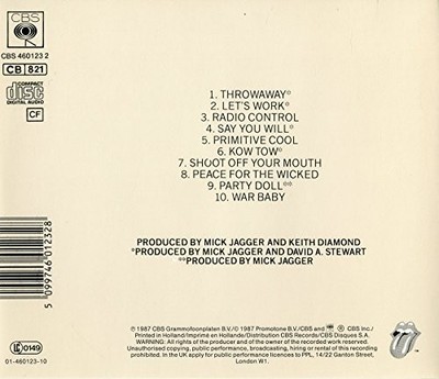 Mick Jagger - Primitive cool (1987) - Mick Jagger CD M2VG FREE Shipping