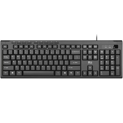 Rii RK907 Ultra-Slim Compact USB Wired Keyboard for Mac and RK907-1Pcs