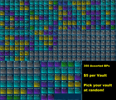 One Full Vault of Random Assorted Blueprints - Official PvE