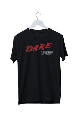 D.A.R.E Shirt Classic DARE Logo 90s Graphic T-Shirt Mens S M L XL 2 3 4 XL  