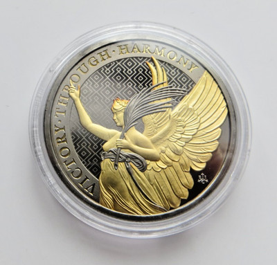 1 OZ Silber St. Helena Victory 2021 Gold Black Empire Edition N° 118/500 OVP