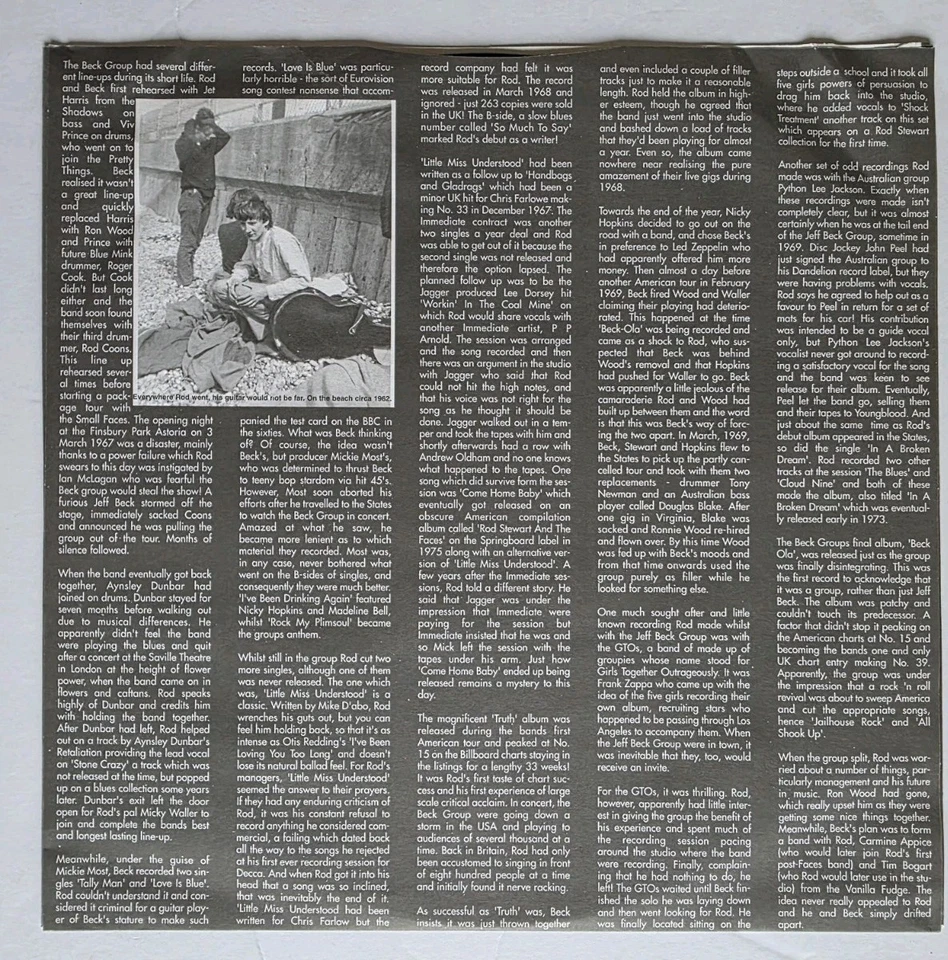 Rod Stewart 🥇 1964-1969 1st Press Italian Double LP NM Wax Rare - Image 4 of 4