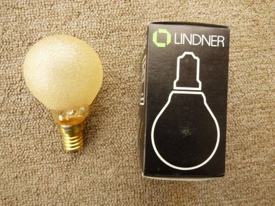 Lindner Tropfenlampe,  E14, 40W, Eiskristall Bernstein
