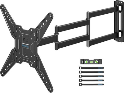 Long Arm TV Wall Mount, Full Motion, 37.4'' Extension for 26 65'' Tvs