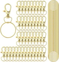 SchlüSselanhäNgerhaken 100 StüCk Metall Karabiner Clips FüR SchlüSselbäNder