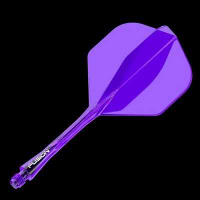 Winmau Fusion Integrated Flight & Shaft #2 Shape - Medium - Purple