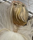 VTG 1950s Angel Ornament Mesh Tulle Dress on Wire Plastic Head Hand Painted Face — photo 7
