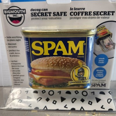 SPAM Decoy Can Secret Safe -Protects Your Valuables, BigMouth Inc NEW 
