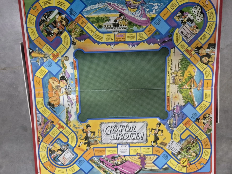 Go For Broke! Board Game MB Games Vintage 1985 Edition Complete - Image 2 of 4