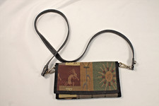 Danny K Beverly Hills Southwest Aztec Tapestry wallet purse Bag Cross Body