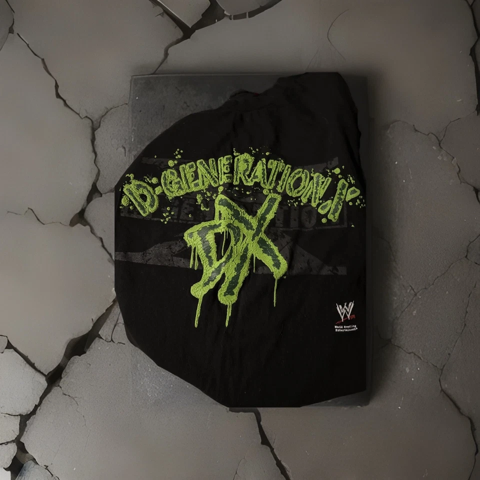 Lote de camisetas de lucha libre vintage WWE DX (2) D-Generation X Triple H HBK Foto 3 de 3